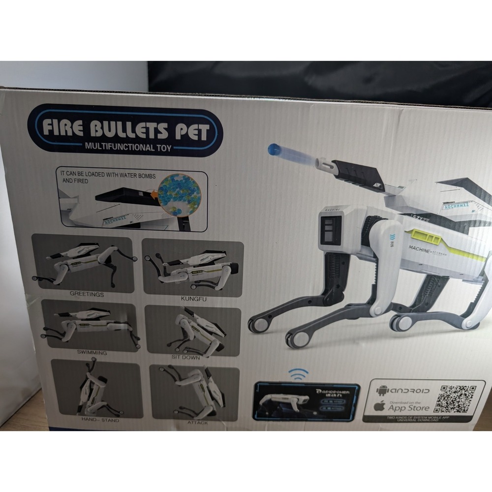 ROBOT DOG SHOOTS GEL BALLS! ipet Remote‎ Control Dog Great Gift For Boys - Picture 8 of 11